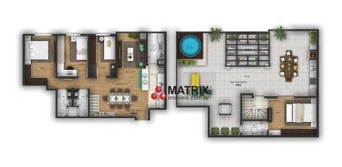 Imagem 28 de 30 de Cobertura Com 4 Dormitórios À Venda, 160 M² Por R$ 1.040.000,00 - Boa Vista - Curitiba/pr - Co0488