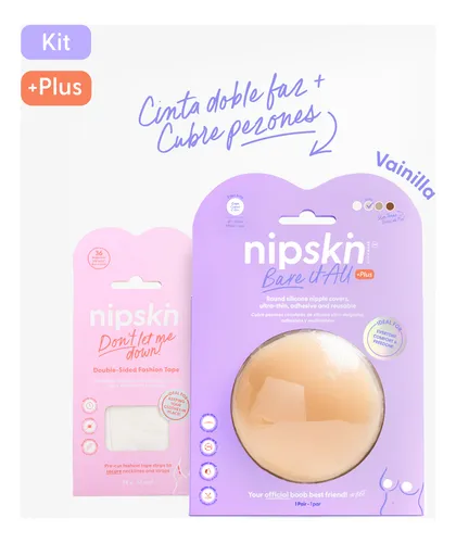 Cubre Pezón Más Cinta Adhesiva Invisible Ropa Doble Faz