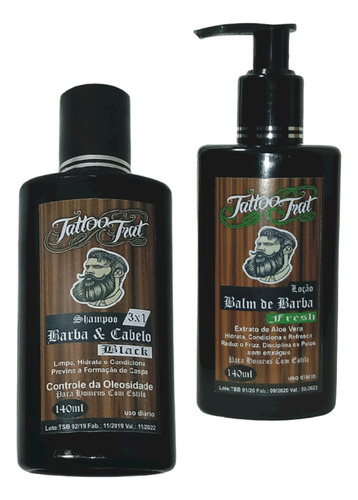 Balm De Barba + Sh. Barba & Cabelo ( Oleosidade)