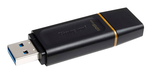 Memoria Usb Kingston Technology Datatraveler Exodia 128 Gb 3.2 Gen 1 Factor De Forma Tapa Color Negro Amarillo Dtx/128gb