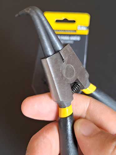 Alicate Para Aneis Travas Eda Profissional Curvo Externo 8hc