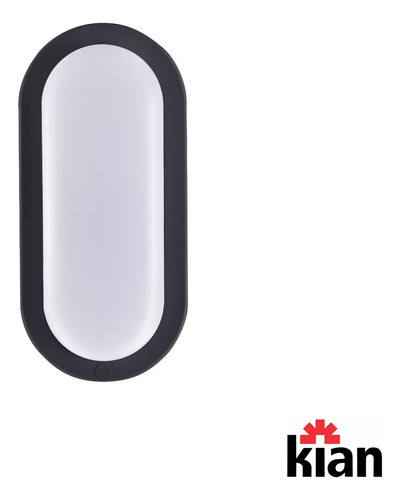 Kit 15 Arandela Tartaruga Preta Ip65 12w Branco Neutro 4000k