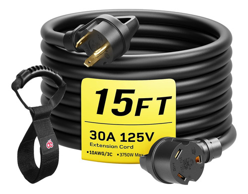 Cable De Extensión De 30 Amperios, Nema Tt-30p Tt-30r ...