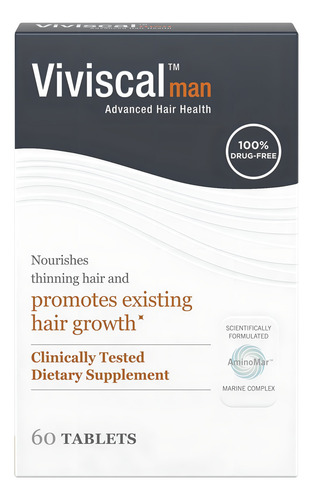 Viviscal Man Advanced Hair Colágeno 60 Comp Importado Usa Nenhum