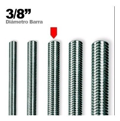 Barras Roscadas De 3/8 /pack De 2 Pzas