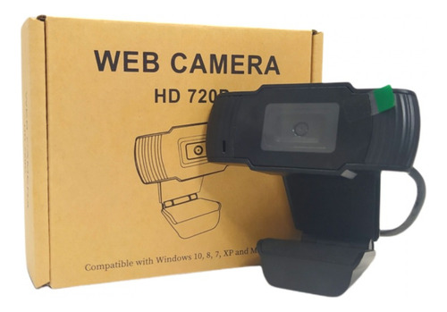 Web Cam Para Computador Web Cam Hd 720p Cor Preto