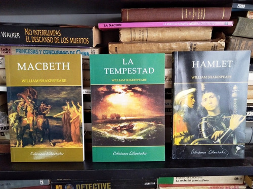 Shakespeare X 3 Macbeth + Hamlet + Tempestad - Ed Libertador