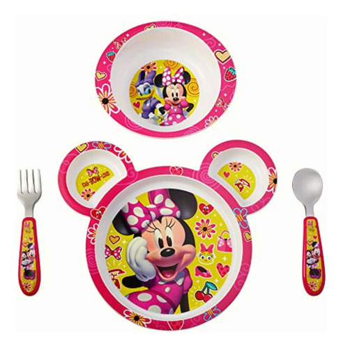 The First Years Disney Juego De Alimentación, Minnie Mouse,