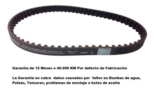 Correa Balanceadora  Mitsubishi L400  2.0 94-02 65 Dientes