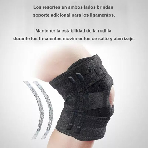 2 Pzs Rodillera Ortopedica De Neopreno Deporte Sujeta Rotul Negro 2 Pzs