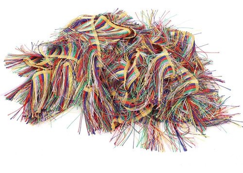 Cadena De Poliéster Con Borlas Coloridas Y Borlas De Hilo Fi