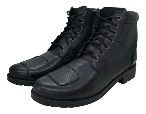 Botas Borcego Moto Street Cafe Racer Negro Gz Moto Gz Moto