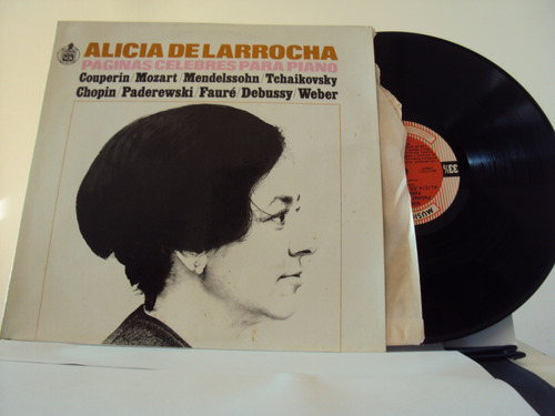 Vinilo Lp 217 Alicia De La Rocha Paginas Celebres Para Piano