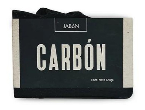 Jabón Carbón Activado 120g Volviendo Al Origen Artesanal