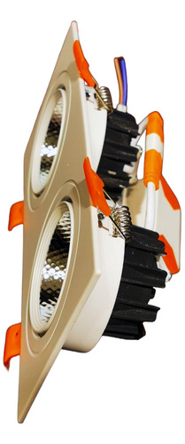 Spot Led Lineal 14w De 2 Modulos Para Empotrar En Plafon