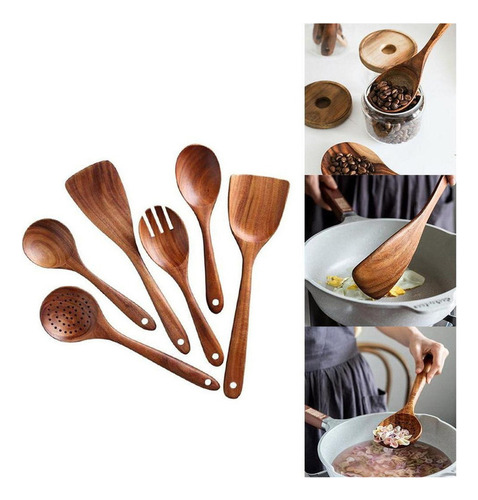 Set 6 Piezas De Cocina Y Utensilios De Cocina Cucharas