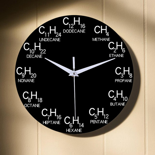 Reloj De Pared De 12 Pulgadas Relojes De Creativo Carbón