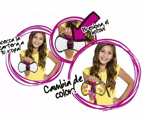Imagen 2 de 7 de Cartera Bi You Cambia De Color Original Duendes Y Princesas