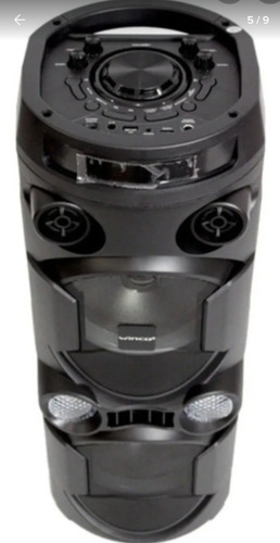Parlante Portatil Radio Usb Bluetooth Potencia 4000w Karaoke Luces Led Inalambrico Bateria Y 220v + Microfono + Sonido