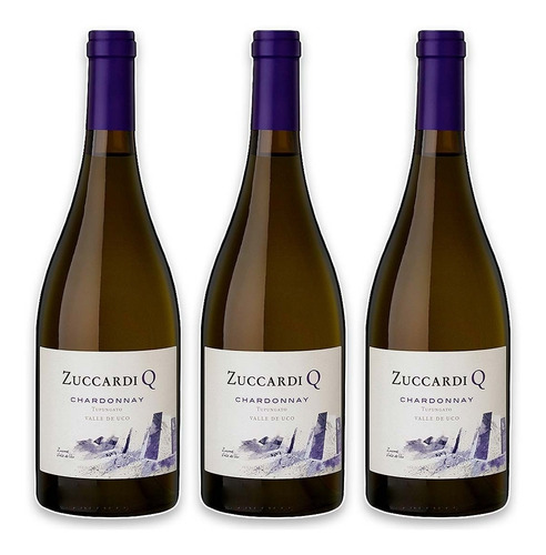 Vino Zuccardi Serie Q Chardonnay X3 Unidades 750 Ml 