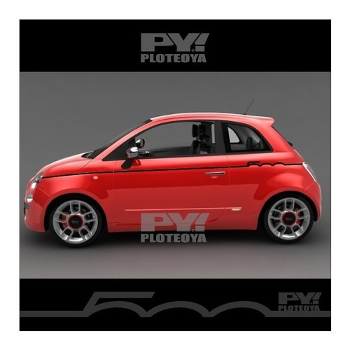 Calcos Fiat 500 Line Sport - Ploteoya