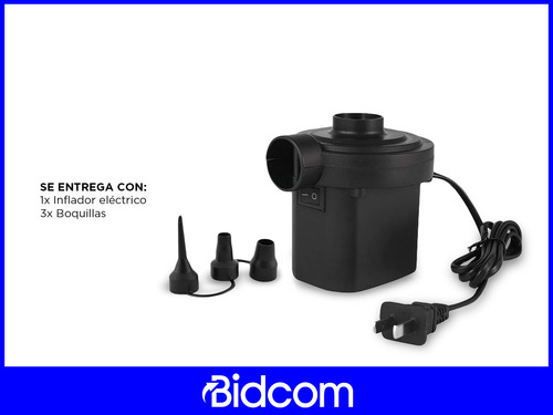 Inflador Eléctrico Gadnic 3 Boquillas 220v 230l/min
