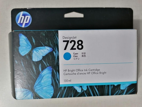 Cartucho Hp 728 Cyan De 130ml Designjet T730/t830