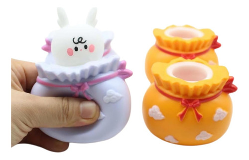 Dhjrefhhd 1 Pieza Squishy Sensory Squeeze Stress Pop Up Rabb