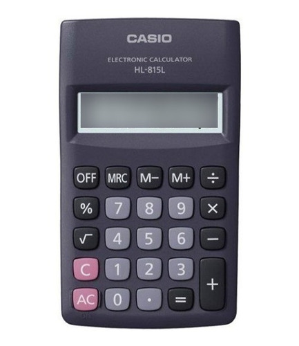 Calculadora Casio Hl-815l-bk-w Negra 8 Dígitos