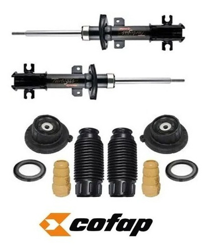 Par Amortecedor + Kit Batente Coxim Fiat Stilo 2003 A 2012