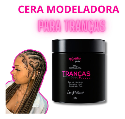 Kit 2 Pomada Modeladora P/ Tranças Nagô Boxbraids 500g