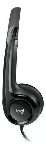 Audífono Logitech H390 On-ear Alámbricos Usb Negro
