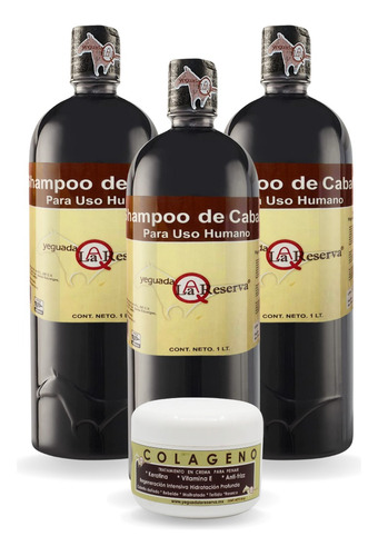 3  Shampoo Del Caballo Yeguada La Reserva Y Colageno Regalo