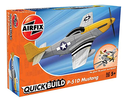 Airfix Quickbuild P-51d Mustang Airplane Brick Building Plas