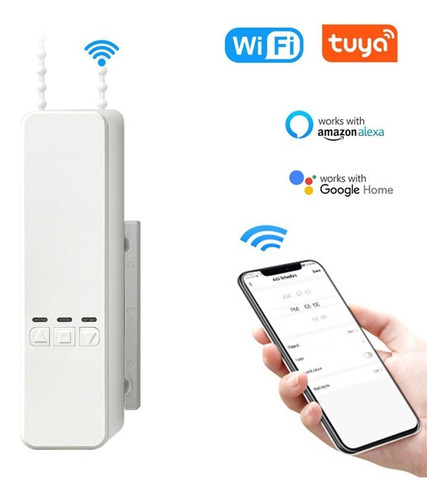 Control Motor Wifi Cortinas Persianas Con Cadena Tuya-yh002