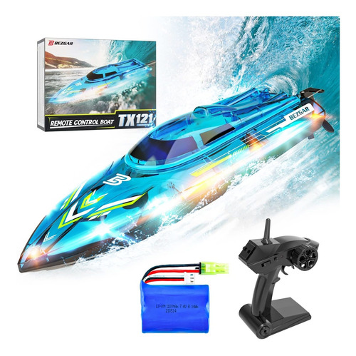 Bezgar Tx121 Rc Boat, Barco A Control Remoto Para Piscinas Y