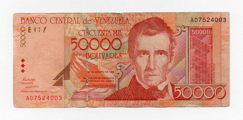  Venezuela 50.000 Bolivares 1988