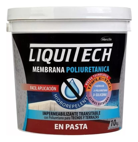 Membrana Poliuretanica Liquitech 10kgs Varios Colores