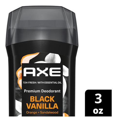 Desodorante Axe Fine Fragrance Black Vanilla Fragancia vainilla negra naranja y sándalo