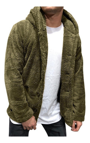 Men's Fleece Jacket With Pockets And Hood