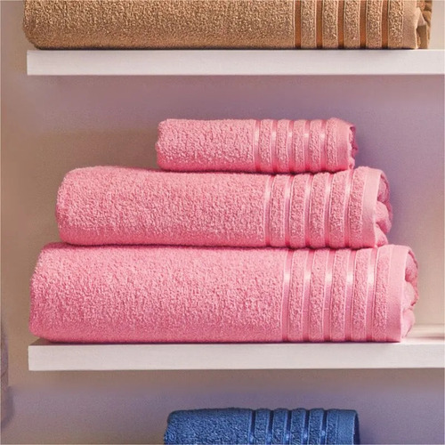 Toalla Microfibra Medio Baño Encanto Concord Color Rosa