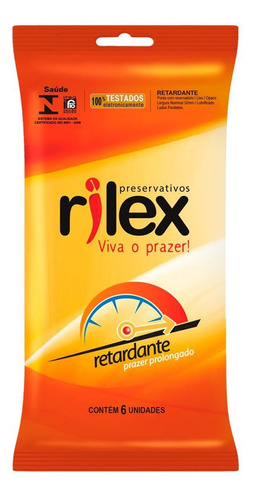 Preservativo  Retardante Pacote 06 Unidades Rilex