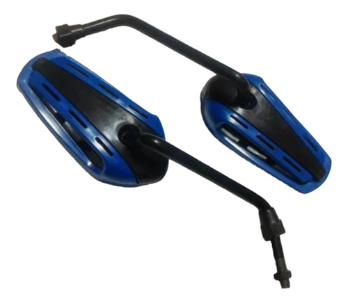 Par Mini Espelho Retrovisor Nx 150 / Nx 200 / Xlr 125 - Azul