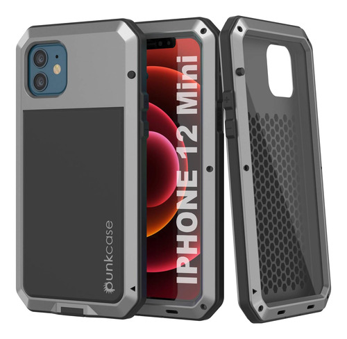 Punkcase iPhone 12 Mini Carcasa Metal, Carcasa Armadura [a Y