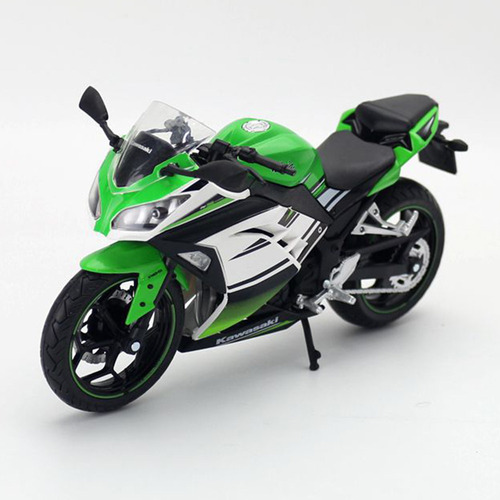 2017 Kawasaki Ninja 250 Abs Azul Miniatura Metal Moto 1/12