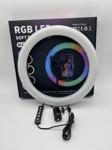 Imagen 2 de 2 de Aro Luz Led Rgb Con Trípode Ajustable / Tienda Fisica