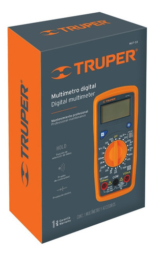Multímetro Digital Prof. 500 V Truper 10401