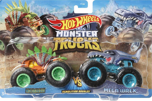 Carros Hotwheels Monster Trucks Set De 2 Originales