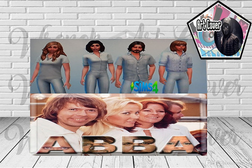 The Sims 4 Abba Art Cover Game Personagens 