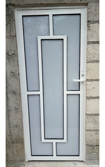 Puerta De Aluminio Interior Blanca Para Bano | MercadoLibre ?